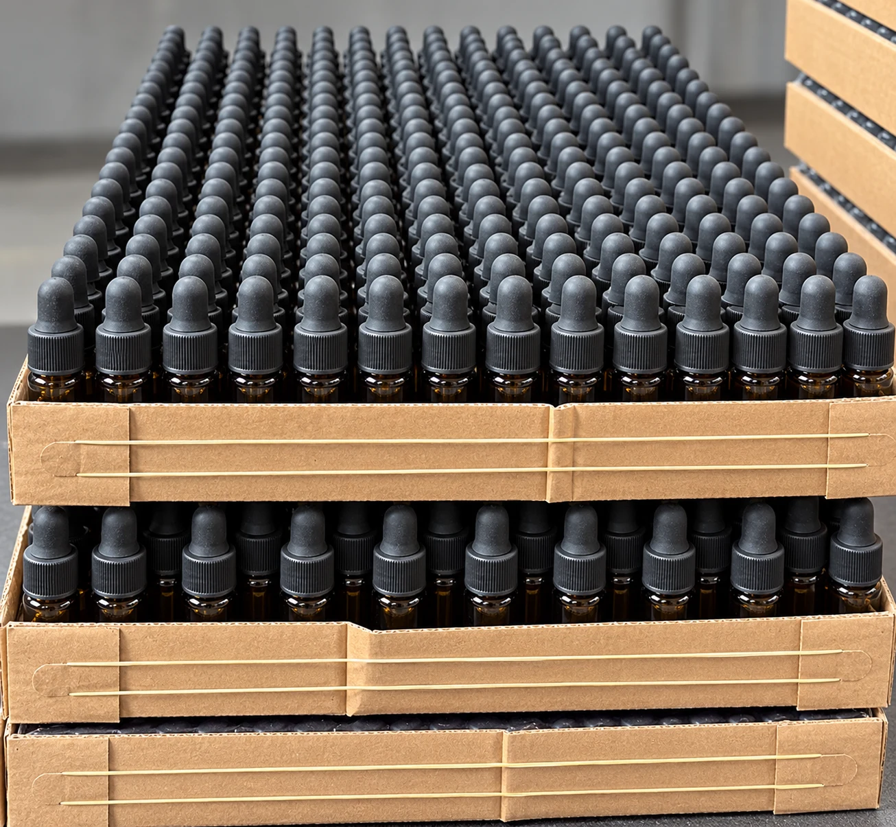 Assembled droppers ready to pack