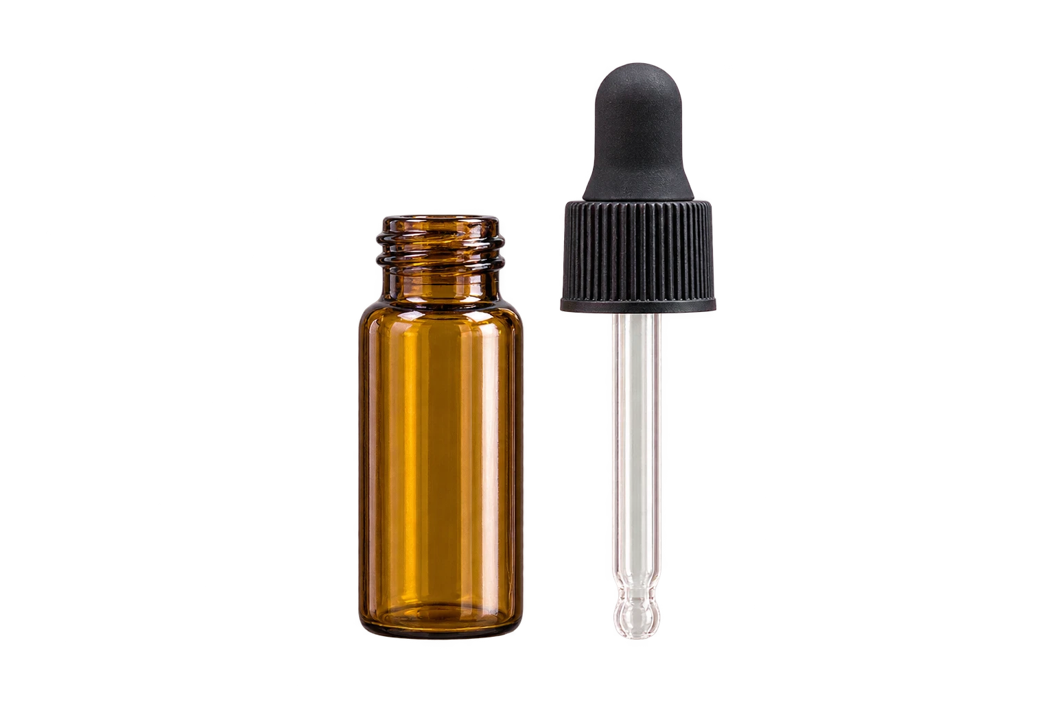 Vial and dropper components