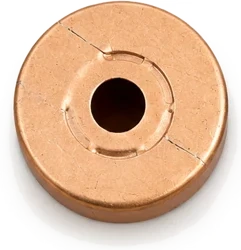 Gold tear-off aluminium vial seal